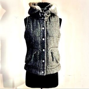 BB DAKOTA Tweed Hooded-Vest